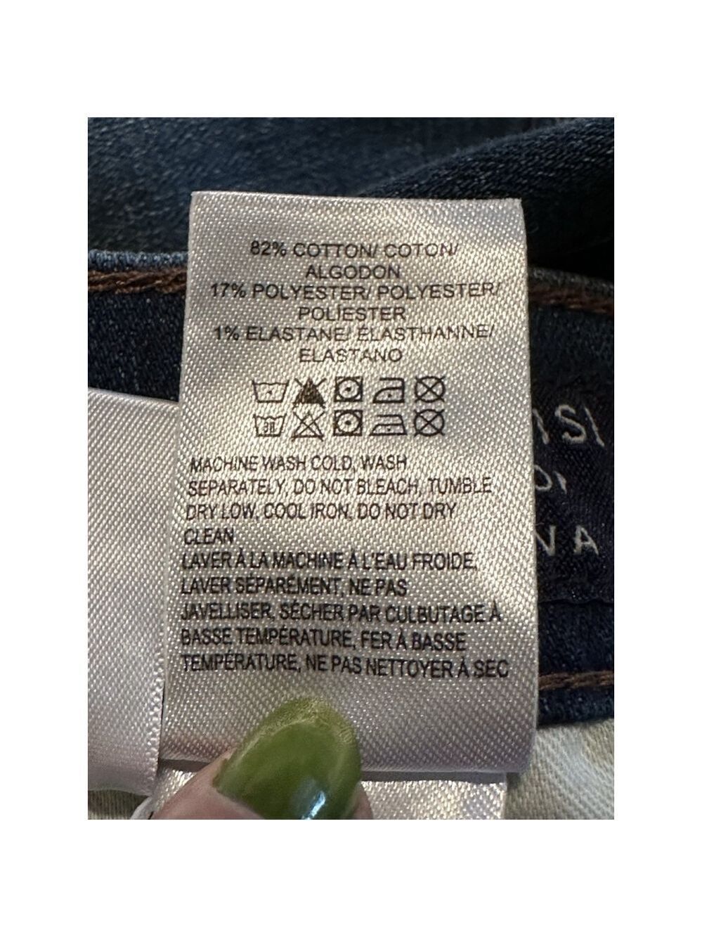 Lucky Brand Mid Rise Crop AVA Jeans Womens Size 6 / 28 Blue Denim Tapered Leg - Picture 16 of 16